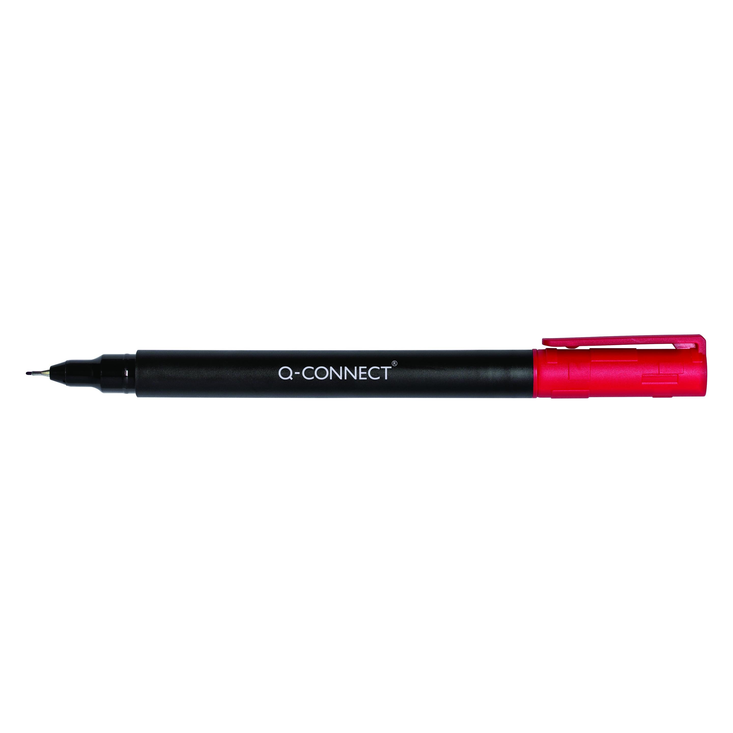 Q-Connect CD/DVD-Marker, S, 0,4 mm (Strich), rot (47273803)