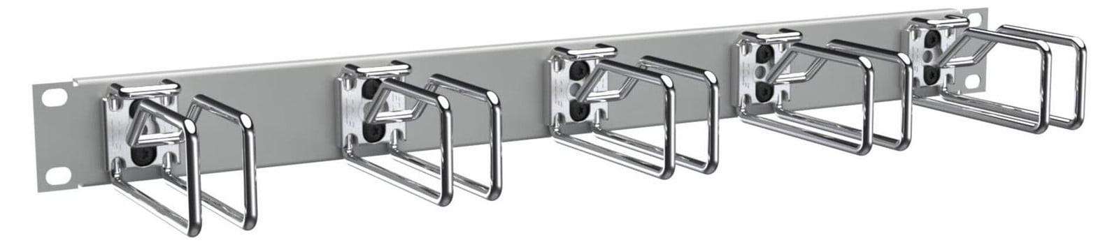 Enoc System Querrangierpaneel 1 CPM 01-RAL 7035 HE, metaalgrijs/chroom