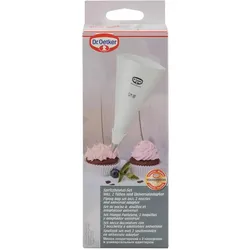 Dr. Oetker Spritzbeutel mit 2 Tüllen Küchenhelfer, Spritzbeutel