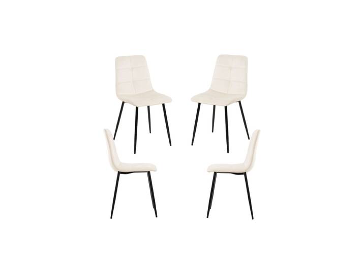 Set 4 Stühle Daris Samt - Beige