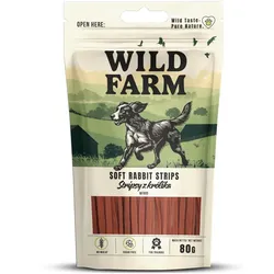 WILD FARM Kaninchenstreifen 80g Hundeleckerli