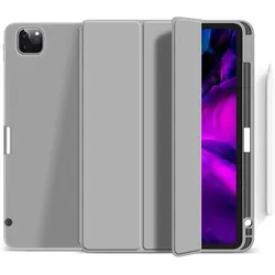 eSTUFF MIAMI Pencil Case iPad Pro (Apple iPad Pro 12.9 2018, Apple iPad Pro 12.9 2020, Apple iPad Pro 12.9 2021, Apple iPad Pro 12.9 2022), Tablet Hülle, Grau