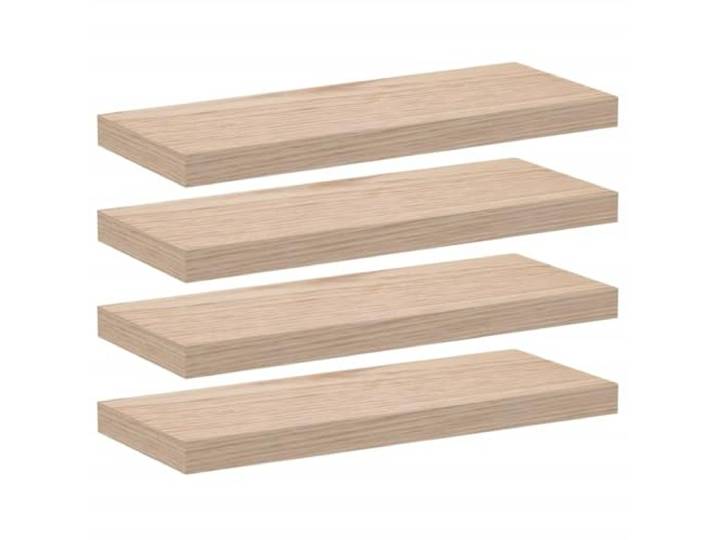 LASWWQMRF Schweberegal 4er Set 60x23,5x4cm Wandregal Holzwerkstoff Vielseitiges Wandboard Set für Wohnzimmer, Küche und Schlafzimmer mit unsichtbarer Halterung und robuster Eichenoptik.
