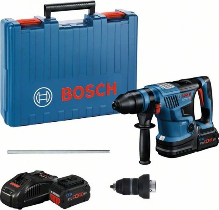 BOSCH Professional Akku-Kombihammer GBH 18V-34 C, mit Koffer, 0.611.914.002 (2 × 8 Ah)
