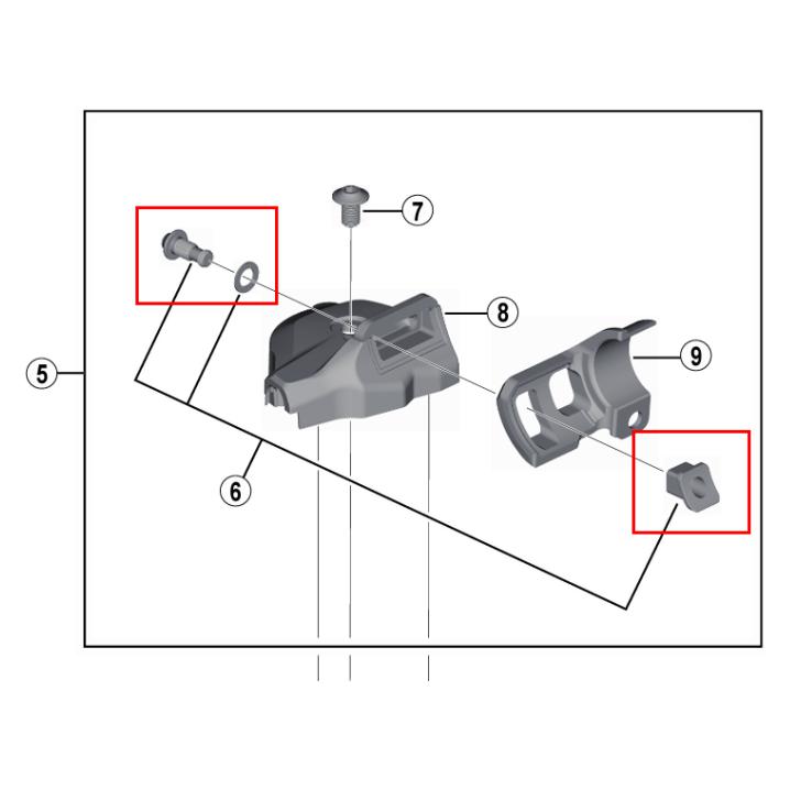 Shimano Befestigungsschraube SL-M9000-I M5x12 (Y01U98060)
