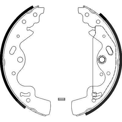 Hella Bremsbackensatz [Hersteller-Nr. 8DB355002-841] für Land Rover