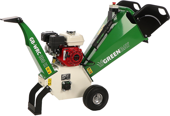 GreenBay GB-WRC 100 H - Profi Häcksler mit Verbrennungsmotor - 6,5 PS Honda GX200 Motor