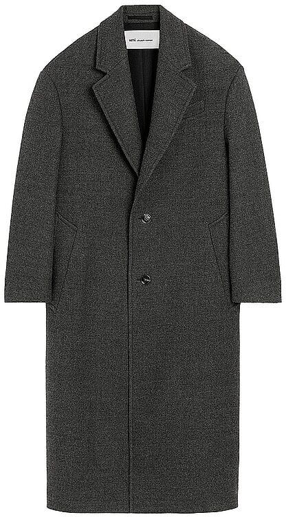 AMI PARIS Wollmantel Oversized Fit grau   46 46