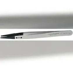 LINDSTRÖM Pinzette mit austauschbaren Fiberglas-Spitzen, flach/rund, 130 mm