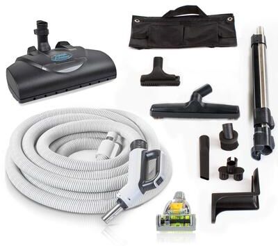Premium Prolux 35' Universal Central Hose with Wessel Werk Power Nozzle (DIRECT CONNECT)