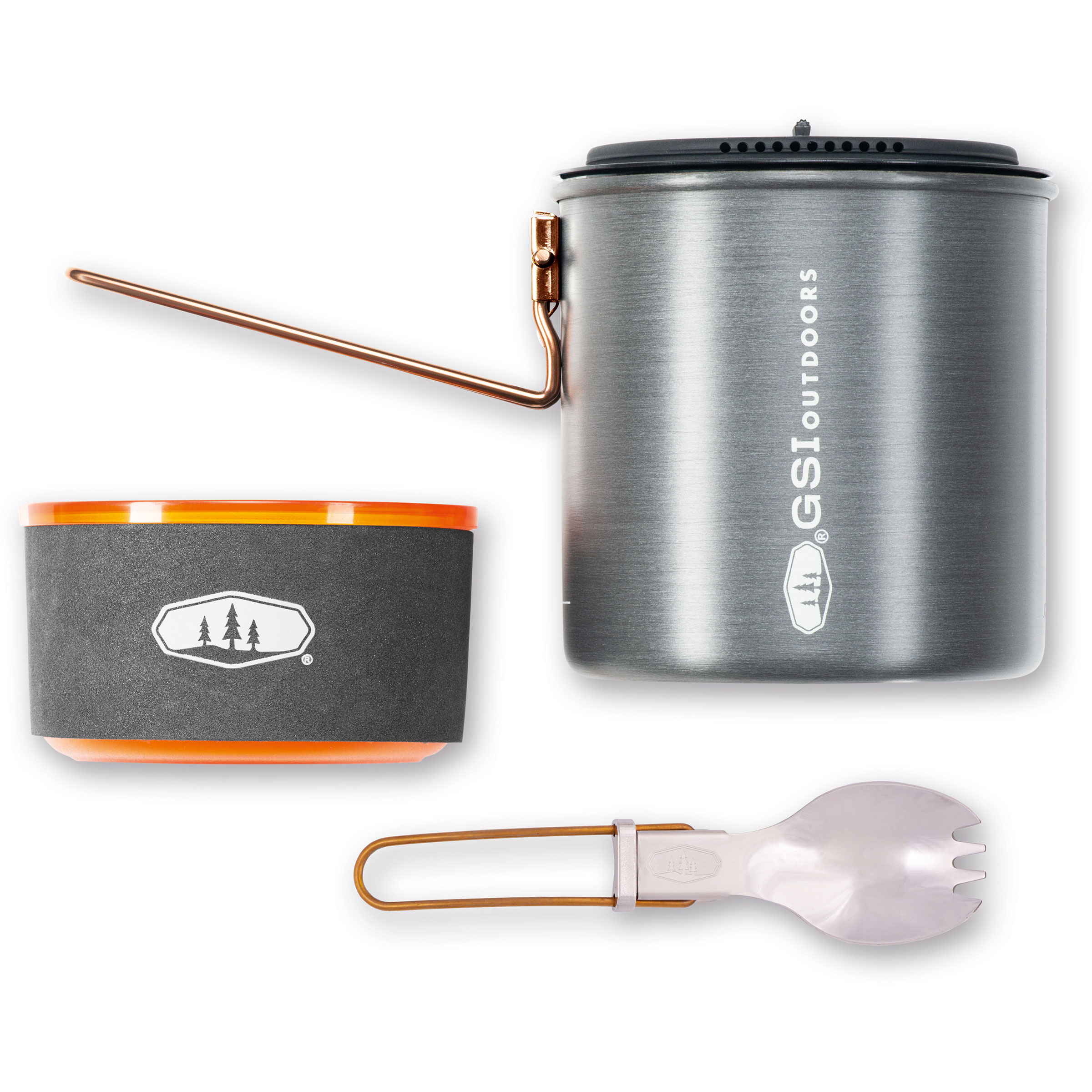 GSI Halulite Soloist Kochgeschirr Camping Kochgeschirr grau Camping