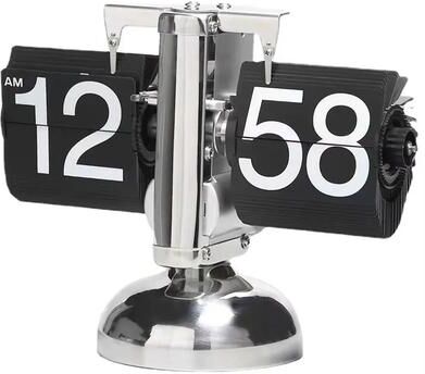 Uplift Picks Retro Quartz Page Turning Desk Clock With Removable Flip Cards b