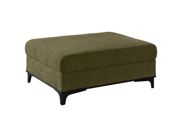 Stylife Hocker, Olivgrün, Holz, Metall, Buche, massiv, rechteckig, 100x41x78 cm, Stoffauswahl, Wohnzimmer, Hocker, Sitzhocker
