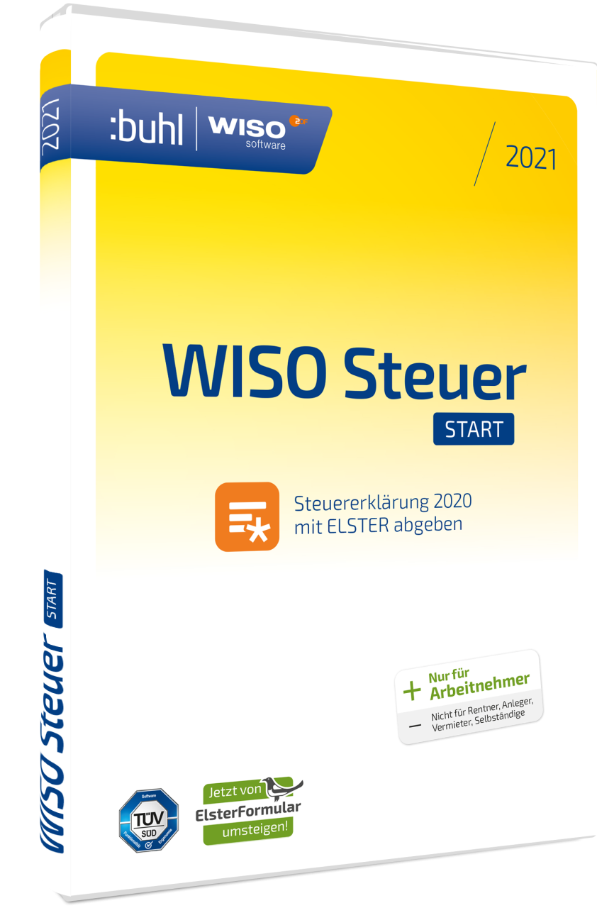 BUHL WISO steuer:Start 2021, für Steuerjahr 2020, Download DL42828-21