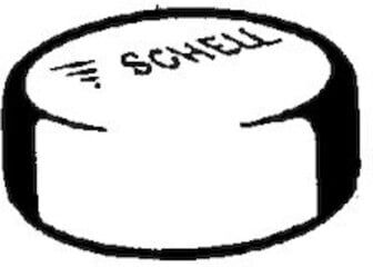 Bouton poussoir Schell chromé complet (230050699)