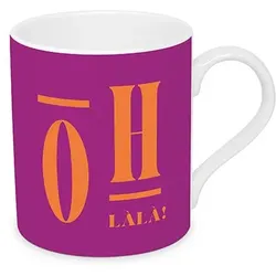 Henkelbecher DESIGN@HOME OHLALA (DH 8,50x9,50 cm) - lila - DH 8,50x9,50 cm