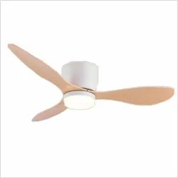 Papuq Deckenventilator mit Licht, geräuscharm, DC, Fernbedienung, weiß, Ø 107cm, Lichtfarbe regelbar und dimmbar.