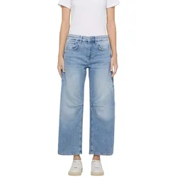 MAC Ohio Jeans Barrel in Bleached Look-D38