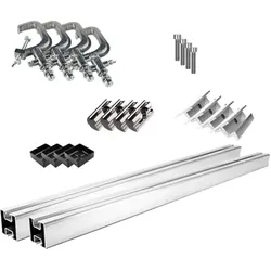 Offgridtec Solarmodulhalter Balkongeländer 35mm Rahmenhöhe - 0% MwST. (Angebot gemäß §12 USt Gesetz.)