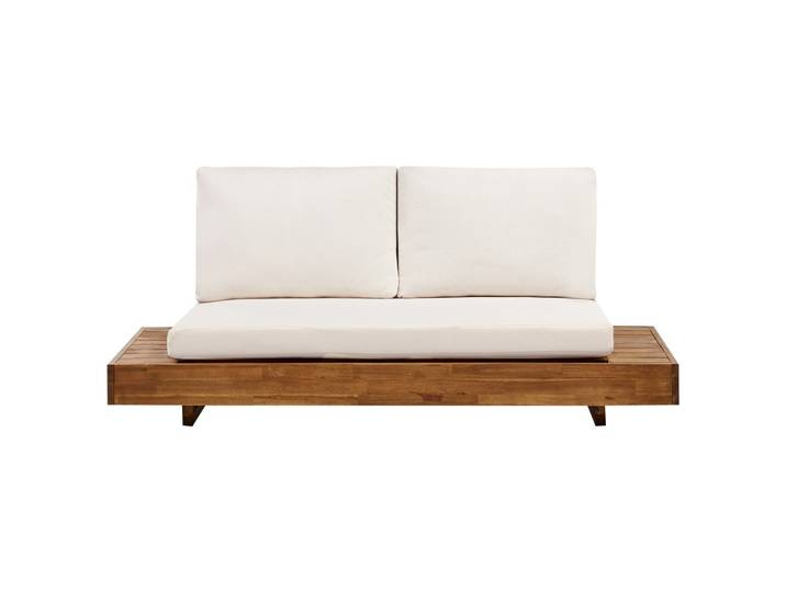 LOUNGESOFA 2-Sitzer Heller Holzfarbton Marettimo