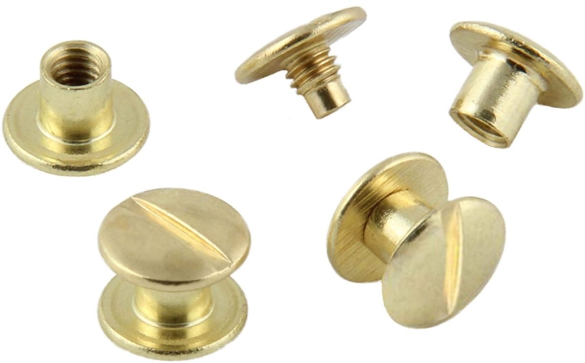 Messing schroeven, 5 mm, 50 stuks