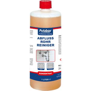 Putzboy Rohrreiniger Abflussrohrreiniger, flüssig, für Küche und Bad, Wirkzeit 15 min, Flasche 1 Liter