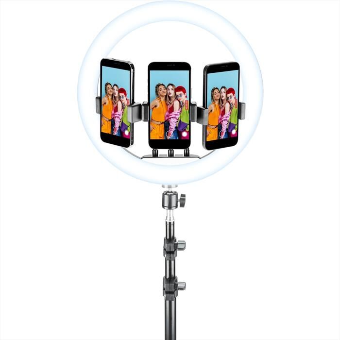 Cellular Line Selfie Ring Trio Universale-black