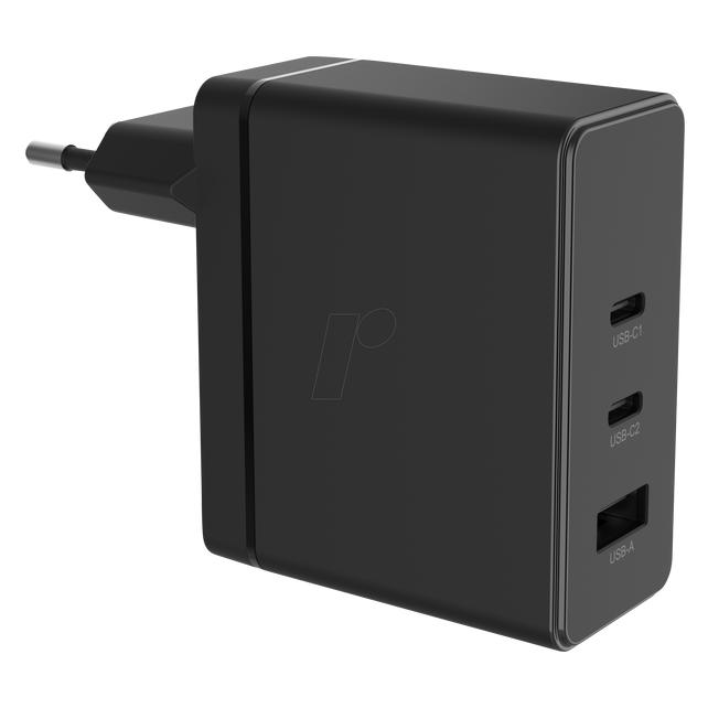 HN Power HNP100EU-2C1A USB Ladegerät 100 W USB Power Delivery (USB-PD) (100 W, 3 Ports) (HNP100EU-2C1A)