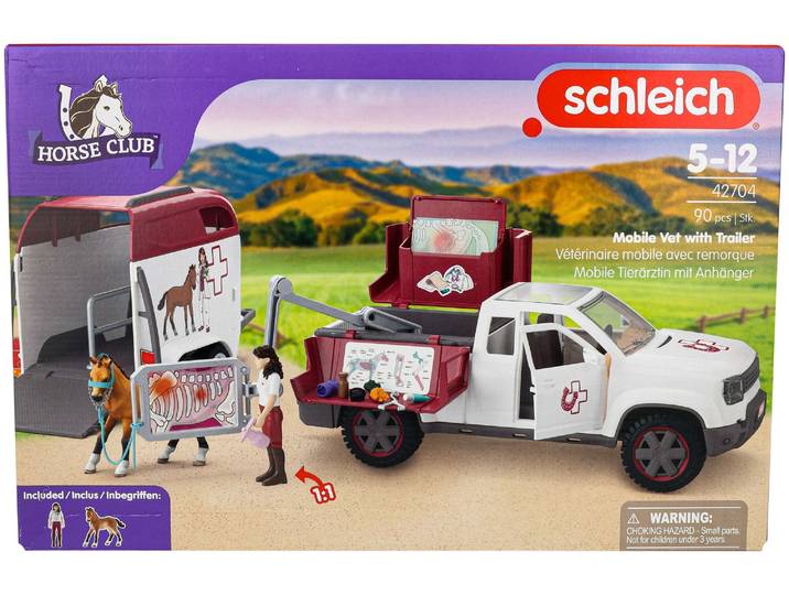 Schleich Mobile Tierärztin mit Anhänger
