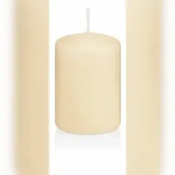 Wiedemann Kerzen Bisquit Stumpenkerzen "4er Set", getaucht 80 x 60 mm