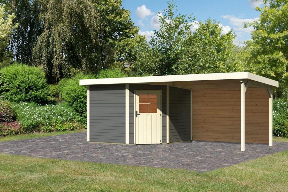KARIBUHOLZT SH Neuruppin3 terra274x274x222 im Set mit AD 3,2m und RW 16905604