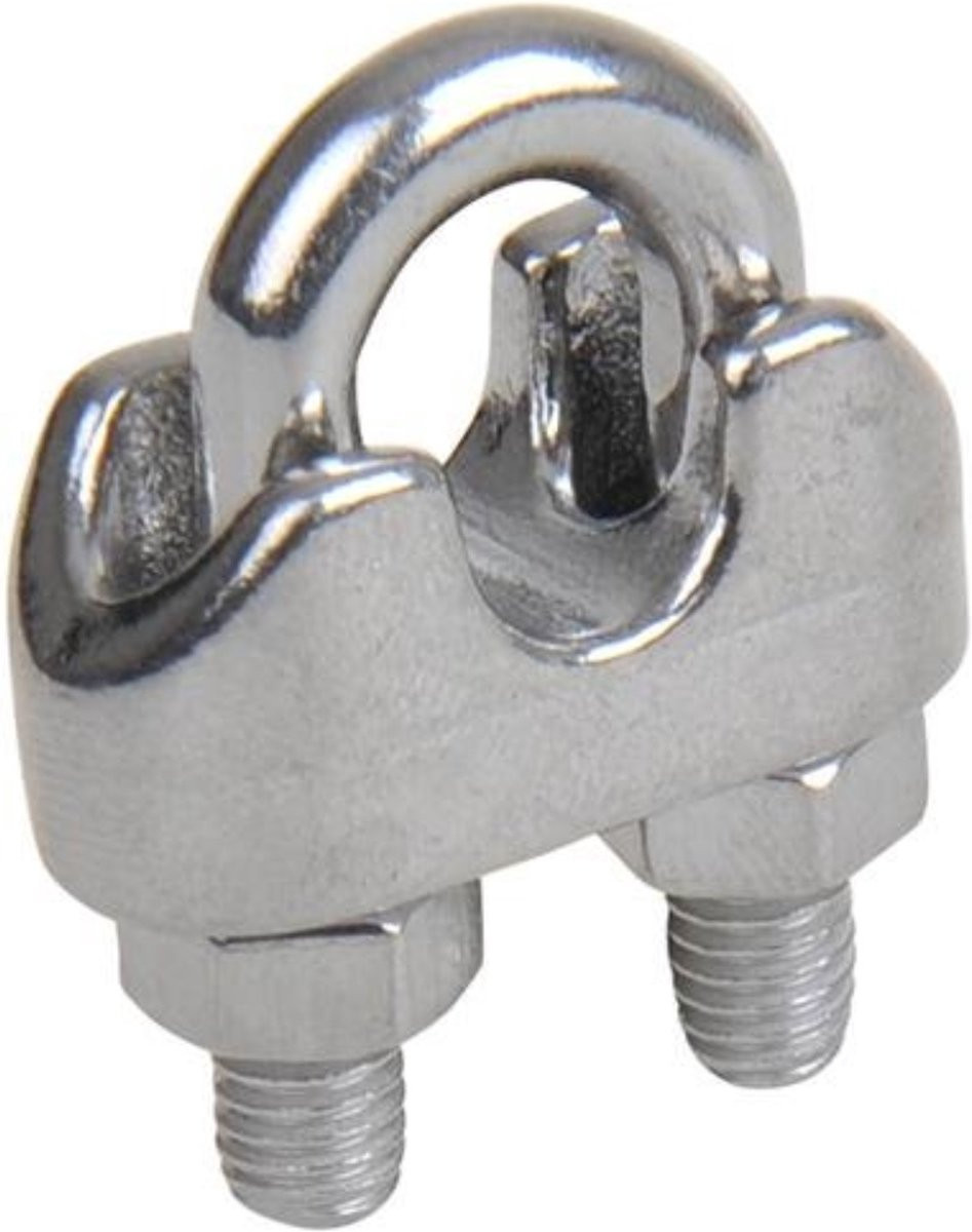 Seilflechter Staaldraadklem M4 - 6 mm - A4 RVS AISI 316