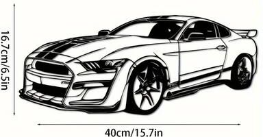 Uplift Picks Durable Metal Racing Car Wall Art For Stylish Kids Room Decor 05