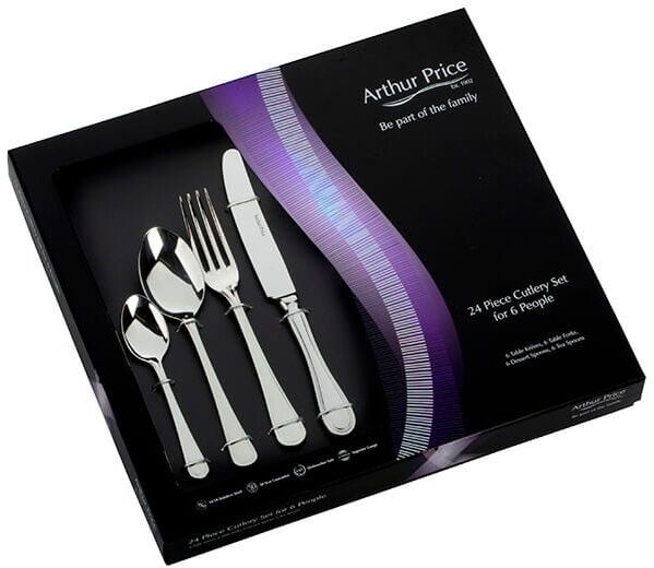 Arthur Price Classic Britannia 24 Piece Cutlery Set