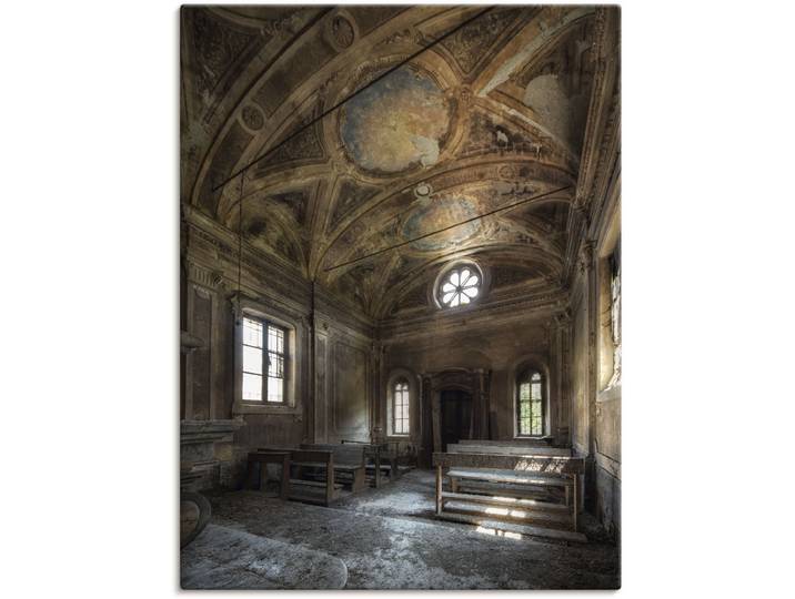 Wandbild ARTLAND Lost Place Alte Kirche Architektur , braun (farbe bild(er): braun), B:45cm H:60cm, Bilder, Wandbild, als Alubild, Leinwandbild in verschied. Grössen