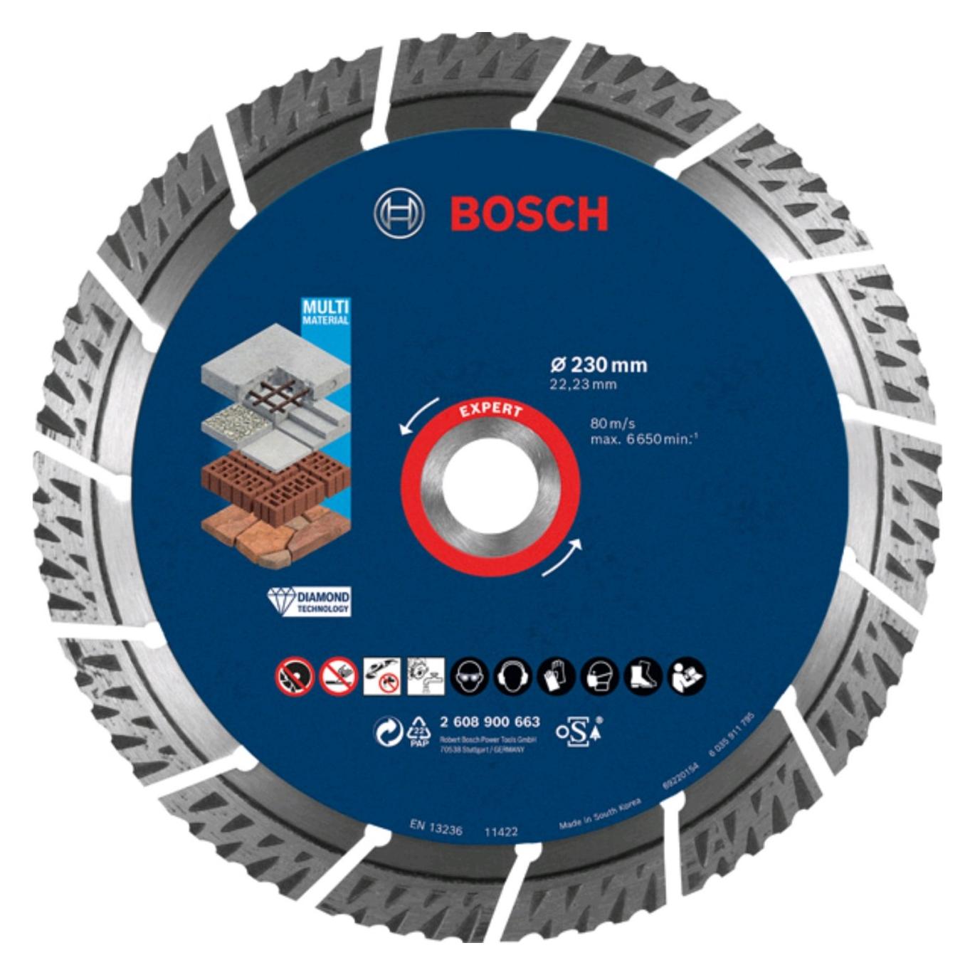 Bosch Professional Zubehör MultiMaterial MultiMaterial Diamant-TS Set + Expert Rucksack (061599765L)