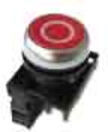 Eaton Bouton-poussoir 1O, plat, rouge, façade M22-D-R-X0/K01 (216510)