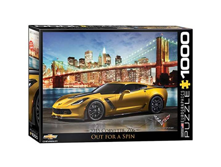 Op weg naar een draai, Corvette Z06 1000-delige puzzel