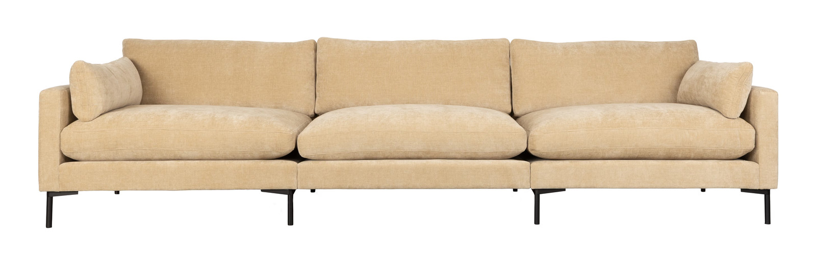 Zuiver Summer 4,5-zits Bank - Zand - Stof - Breedte: 335 cm