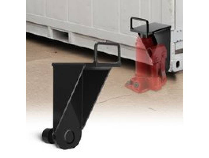 VEVOR Niveleur de Conteneur, Lot de 2, Support de Levage pour Cric avec Poignée en U, Patte de Cric pour Conteneur de Transport, Résistant au Soleil et à la Pluie, pour Transport, Logistique, Entrepôt