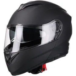 Vito Furio Solid, Klapphelm - Matt-Schwarz - XL