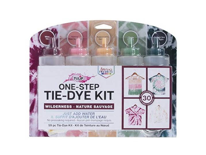 Tulip One-Step Tie-Dye Kit 5 kleuren wildernis, één maat