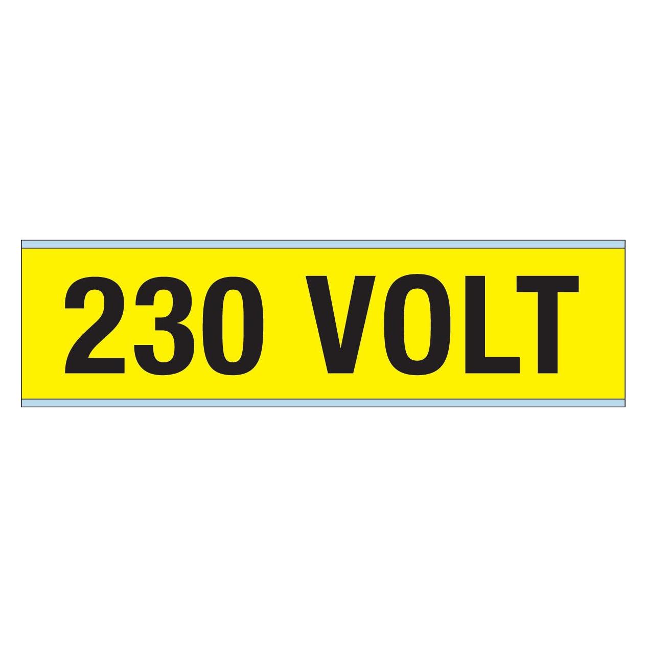 Brady Kennzeichnungen für Leitungen und Stromspannung, 230 Volt (VOLTAGE MARKERS CV 230 VOLT A)