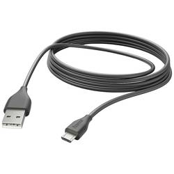 hama 00201588 Ladekabel, USB-A - Micro-USB, 3 m, Schwarz