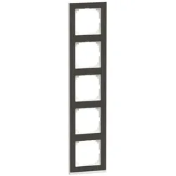 Merten MEG4050-3674 M-Pure Decor-Rahmen, 5fach, Eiche/aktivweiß, M-Pure Decor MEG40503674