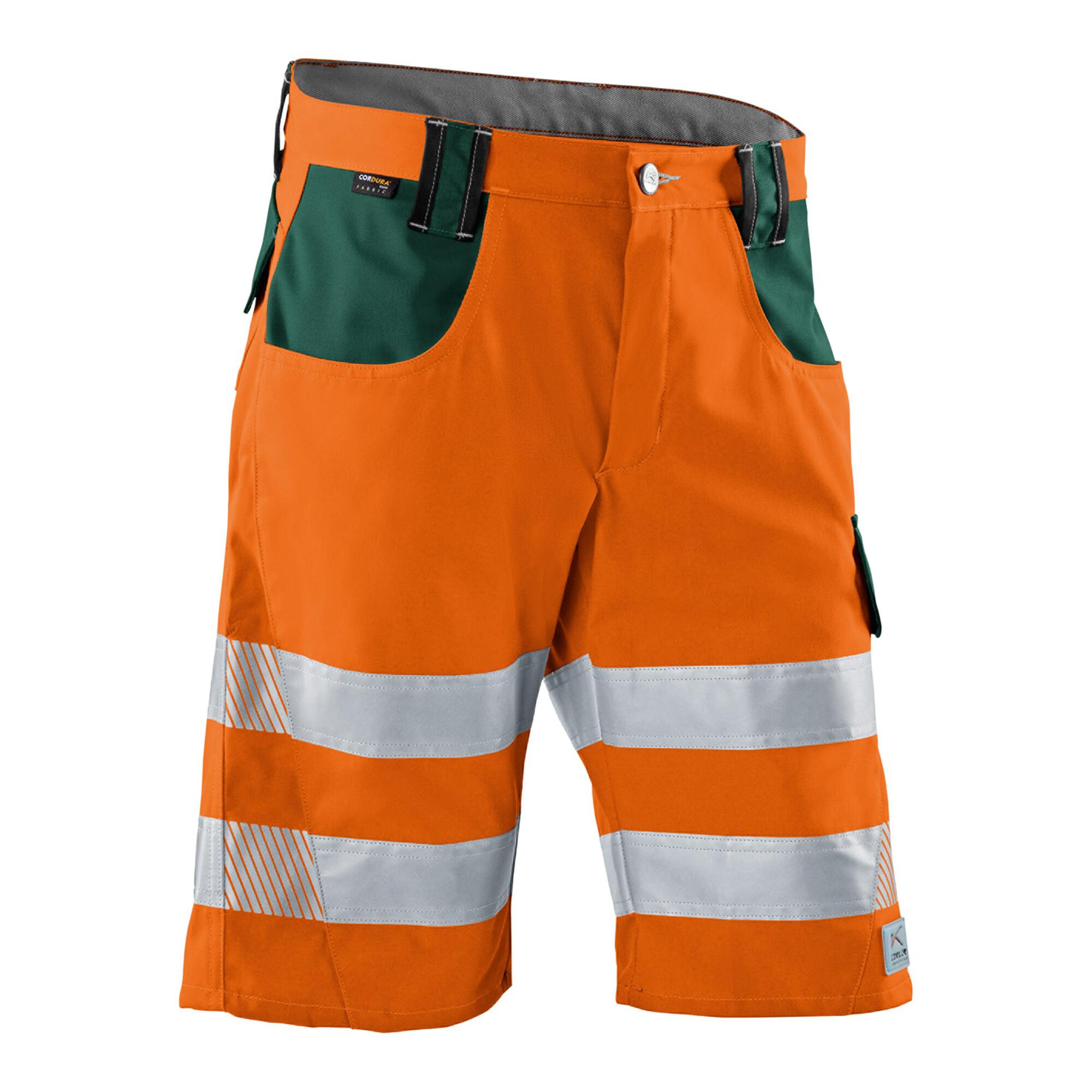 Kübler PSA Reflectiq Shorts 2307 warnorange/moosgrün 48 ; Kübler Workwear (2307 8340-3765-48)