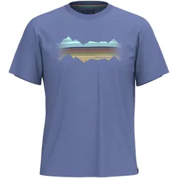 Smartwool Unisex Merino Mountain Horizon T-Shirt - M - nightfall blue