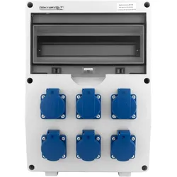 Baustromverteiler TD 6x230V Verteilerkasten Mennekes Steckdosen Doktorvolt DV-0571-F