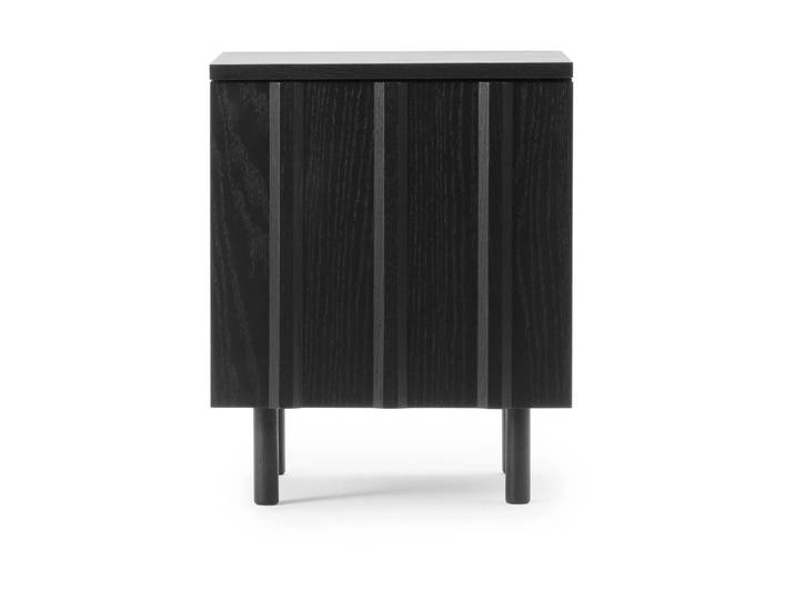Normann Copenhagen Rib Nachttisch Soft Schwarz, 52x42x40 cm
