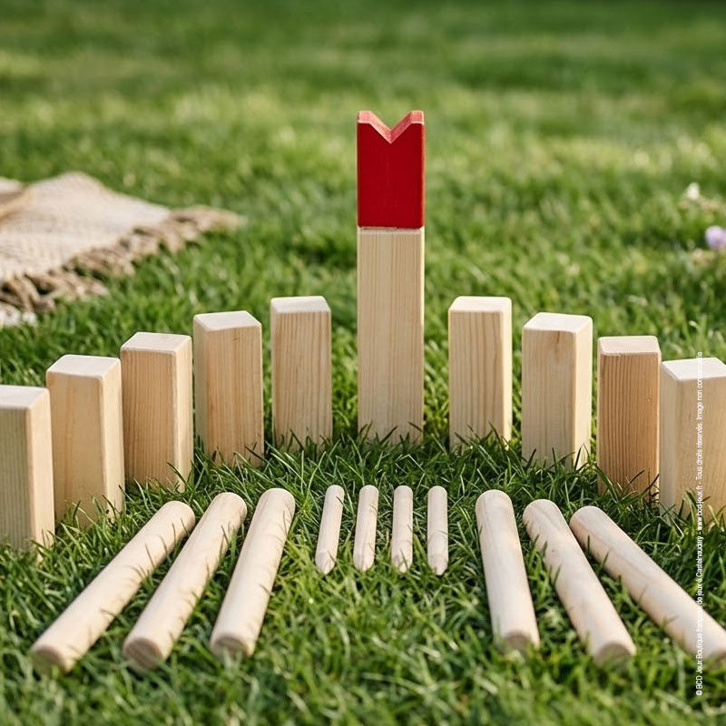 Kubb, jeu de vikings, sac en coton - Goki